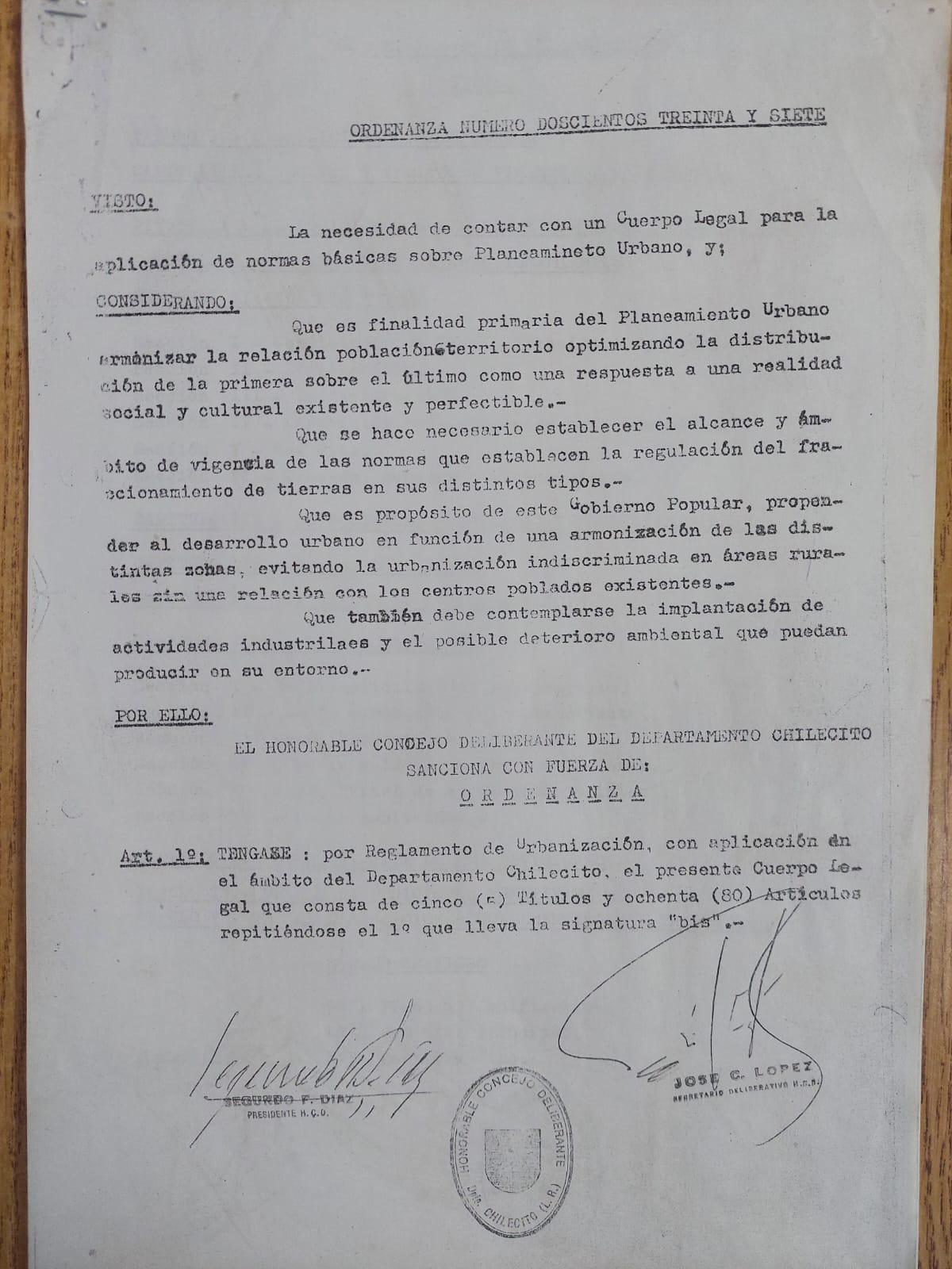 Afectación de Suelo